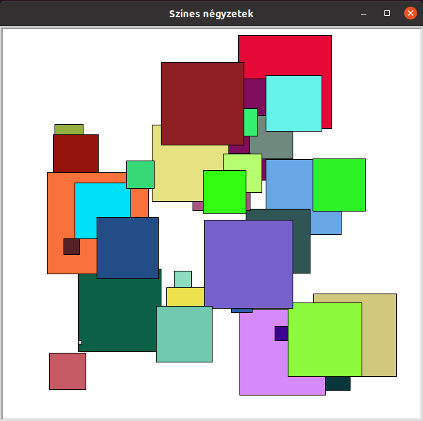 99-11 Teknős színes négyzetek